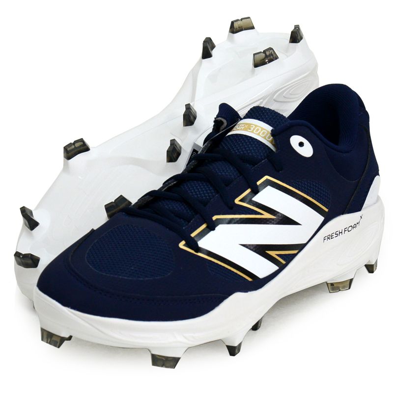 New Balance 3000 スパイク ネイビー ニューバランス New Balance 3000V7 PU MOLDED 2E 野球 ポイント