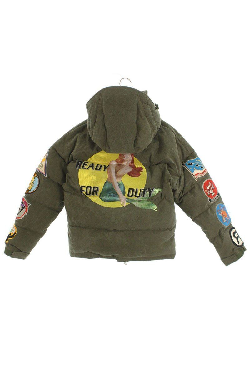 レディメイド RE-CO-KH-00-00-131 ダブルネームパッチ刺繍ダウン