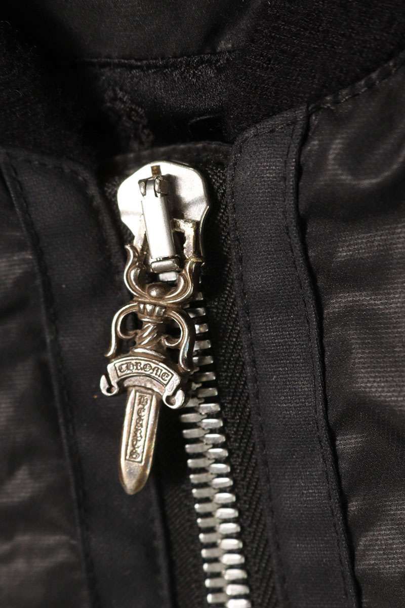 クロムハーツ サイズ:L ダブルジップクロスボールジップナイロンブルゾン 中古 NO05 クロムハーツ ダブルジップクロスボールジップナイロンブルゾン メンズ