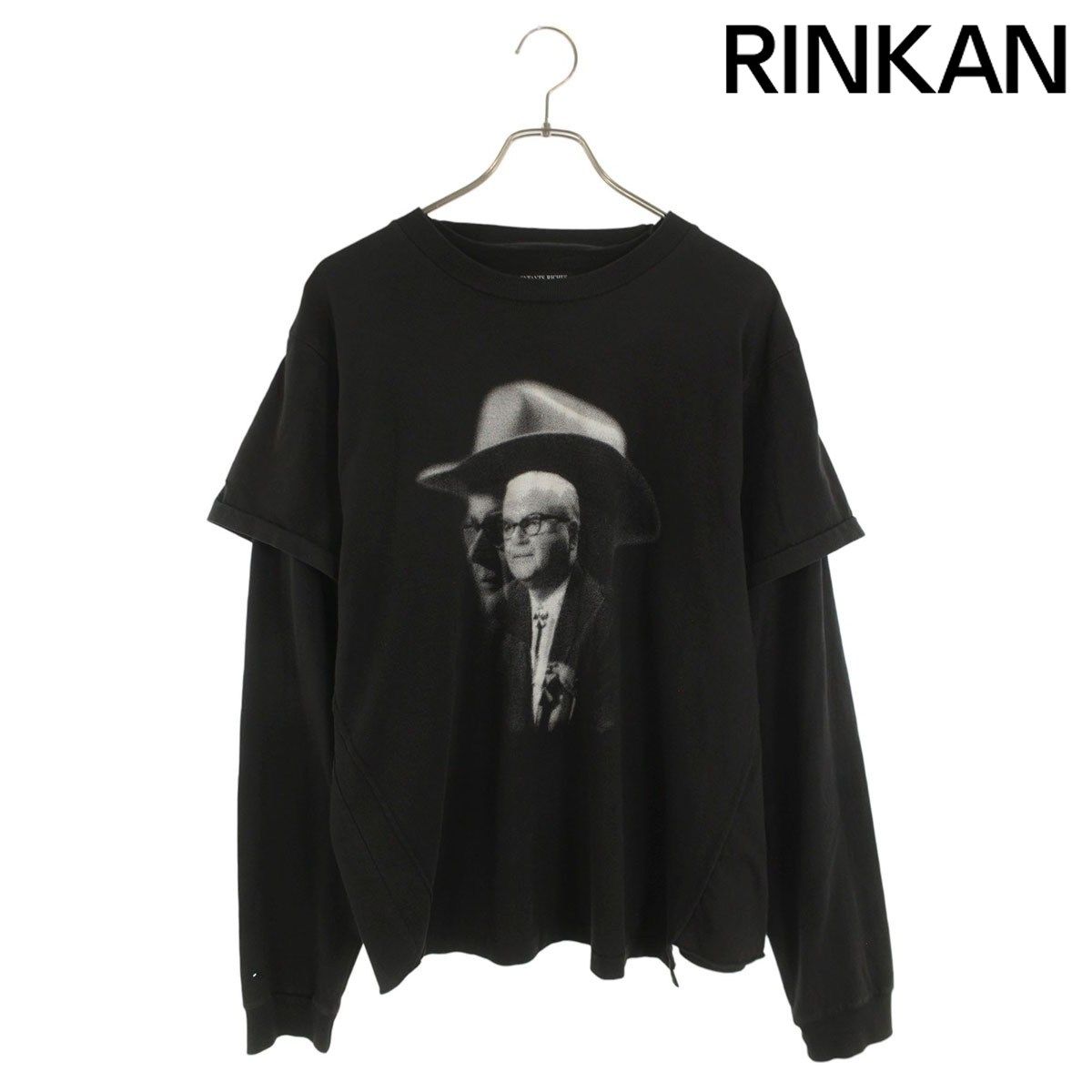 アンファンリッシュデプリメ Texas Pastor Assemblage Long Sleeved Tee レイヤードデザイン長袖カットソー メンズ S 12 28～1 6 発送