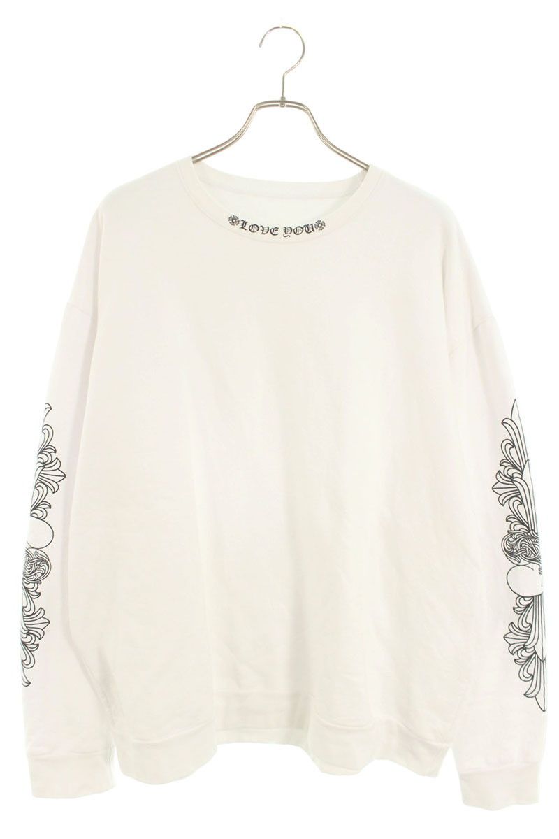 クロムハーツ SWTSHRT ネックLOVEYOUプリントスウェット メンズ XL ※12