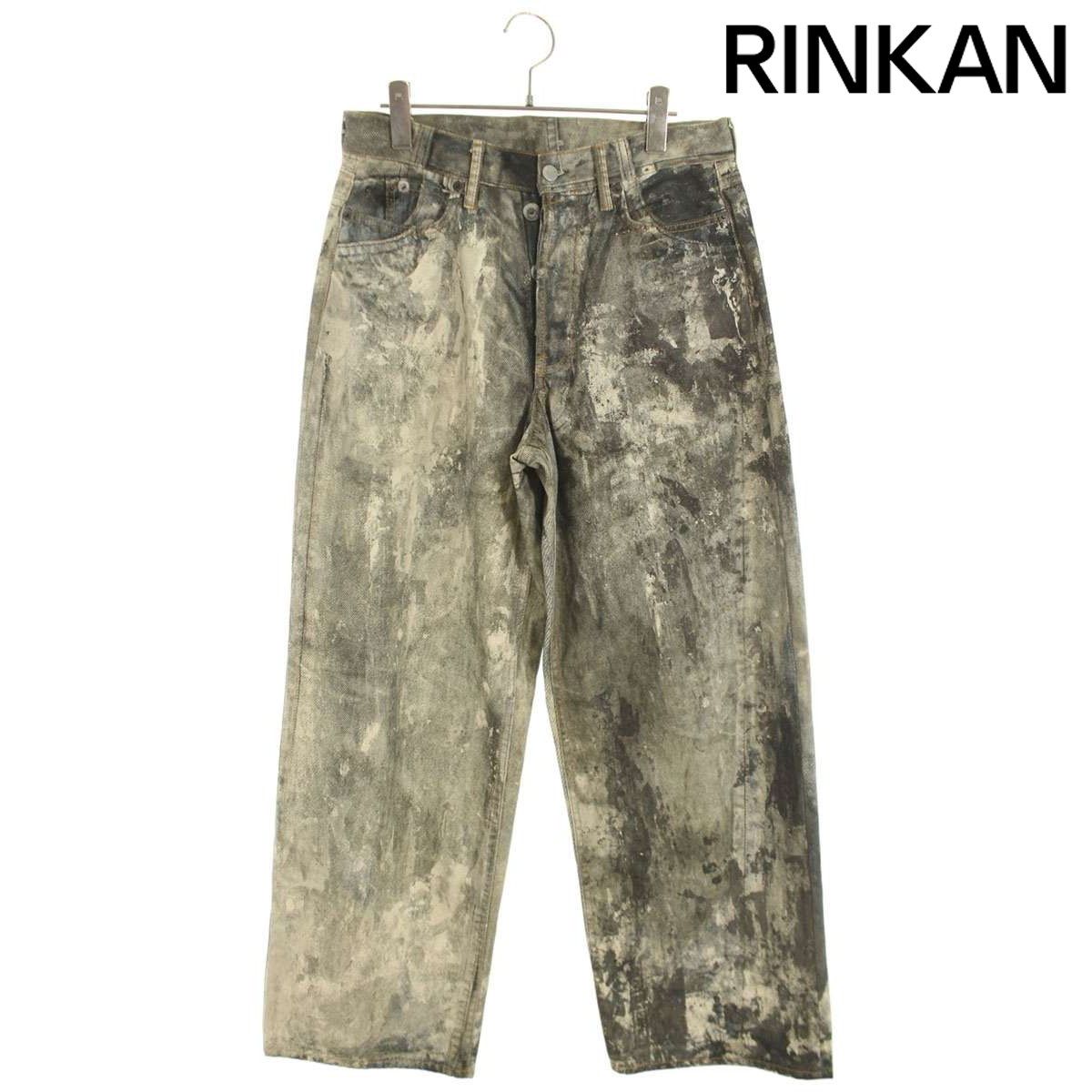 アクネストゥディオズ FN MN 転写プリントルーズフィットロングパンツ メンズ 46 12 28～1 6 発送 問い合わせ遅延