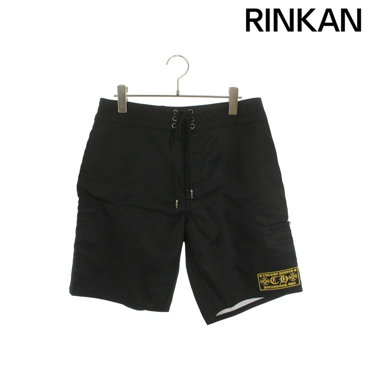 クロムハーツ SURF SHORTS サーフショーツ ロゴワッペンナイロンハーフパンツ メンズ 33インチ 12 28～1 6 発送 問い合わせ遅延