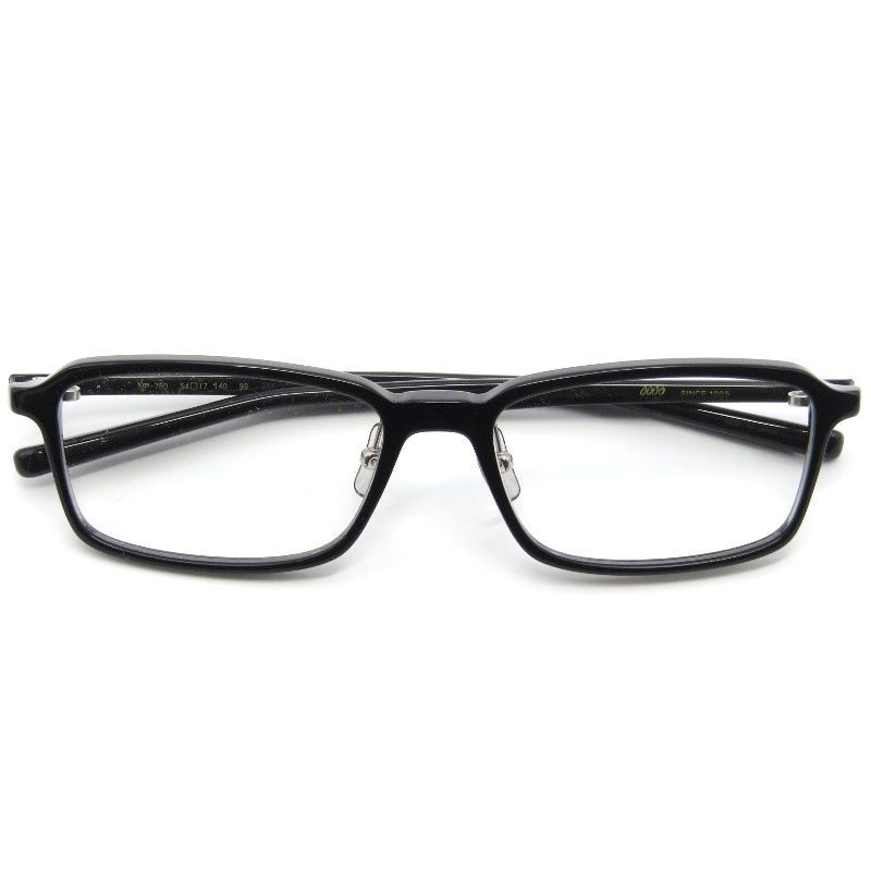 ♥ 999 9 フォーナインズ メガネフレーム NP 760 日本製 スクエア ネオプラスチック 99 クリアブラック
