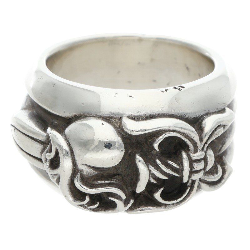 クロムハーツ DAGGER HEART ダガーハート シルバーリング メンズ 20号 12 28～1 6 発送 問い合わせ遅延