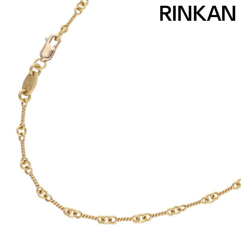 クロムハーツ 22K NECKCHAIN T18/ツイストチェーン18inch ゴールド