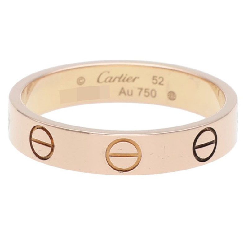 カルティエ MINI LOVE RING ミニラブリング K 18 PGリング メンズ 52 12号 12 28～1 6 発送 問い合わせ遅延