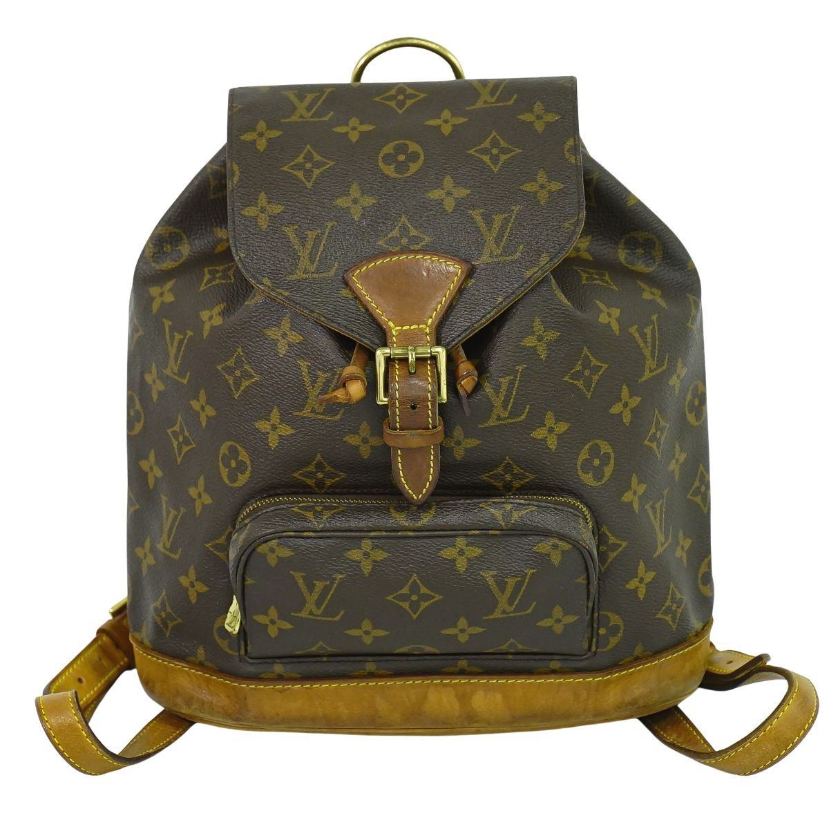 本物 ルイヴィトン LOUIS VUITTON LV モンスリ MM リュックサック 