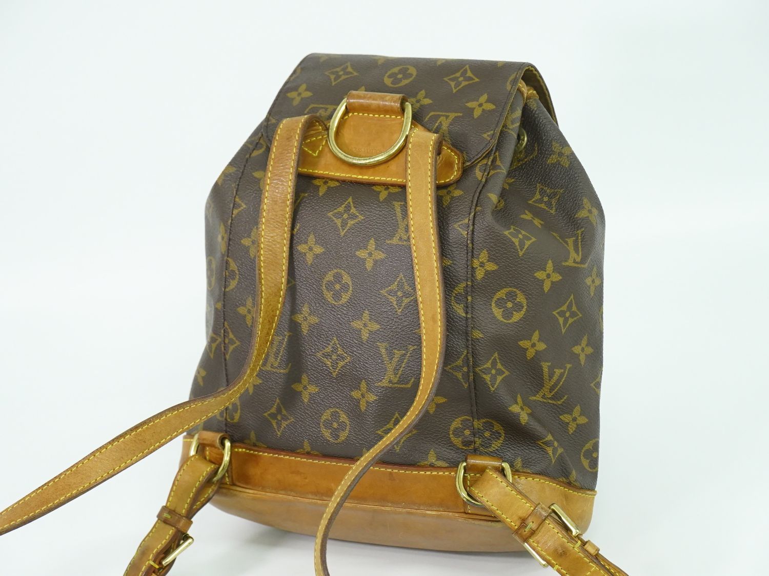 本物 ルイヴィトン LOUIS VUITTON LV モンスリ MM リュックサック 