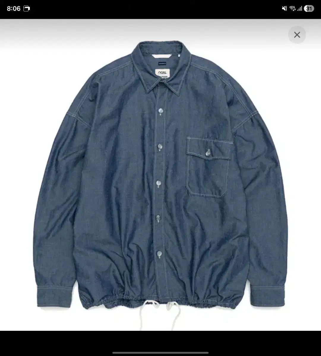 nanamica シャンブレー CPO シャツ ジャケット Indigo M サイズ