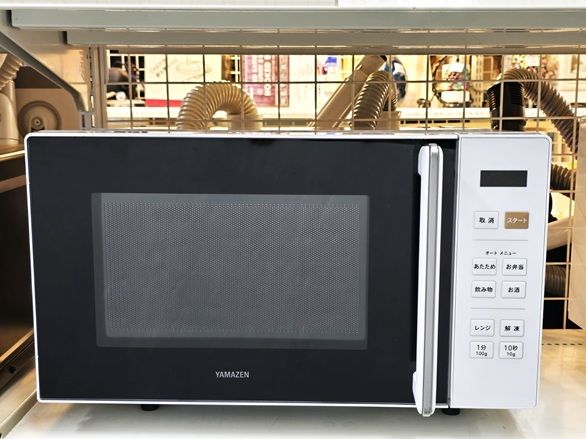 中古品】 山善 ヤマゼン YAMAZEN 電子レンジ 18L 50/60Hz共用 横開き