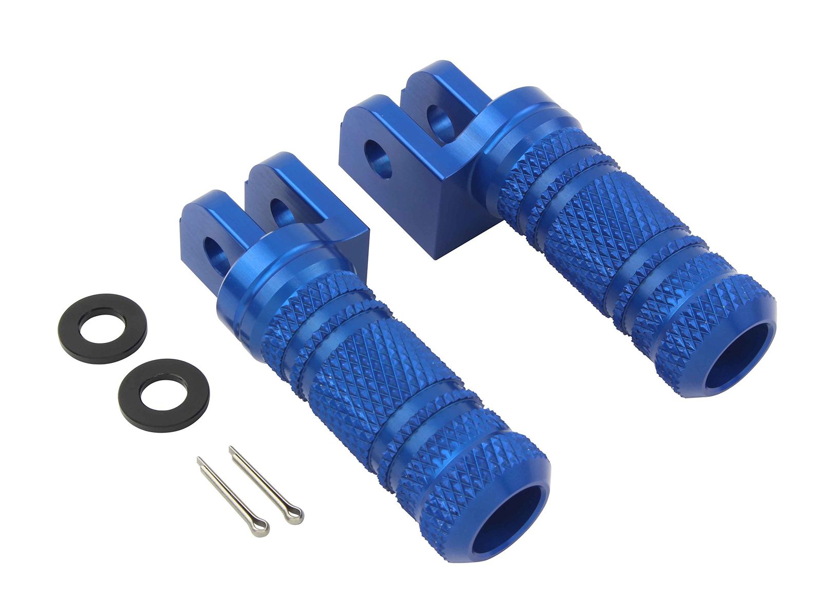 ポッシュフェイス POSH FAITH バイク用品 アルミマシンドステップバー ブルー ホンダ スズキ系 SB CB 400 SF GSX 250 R 等 057172 01