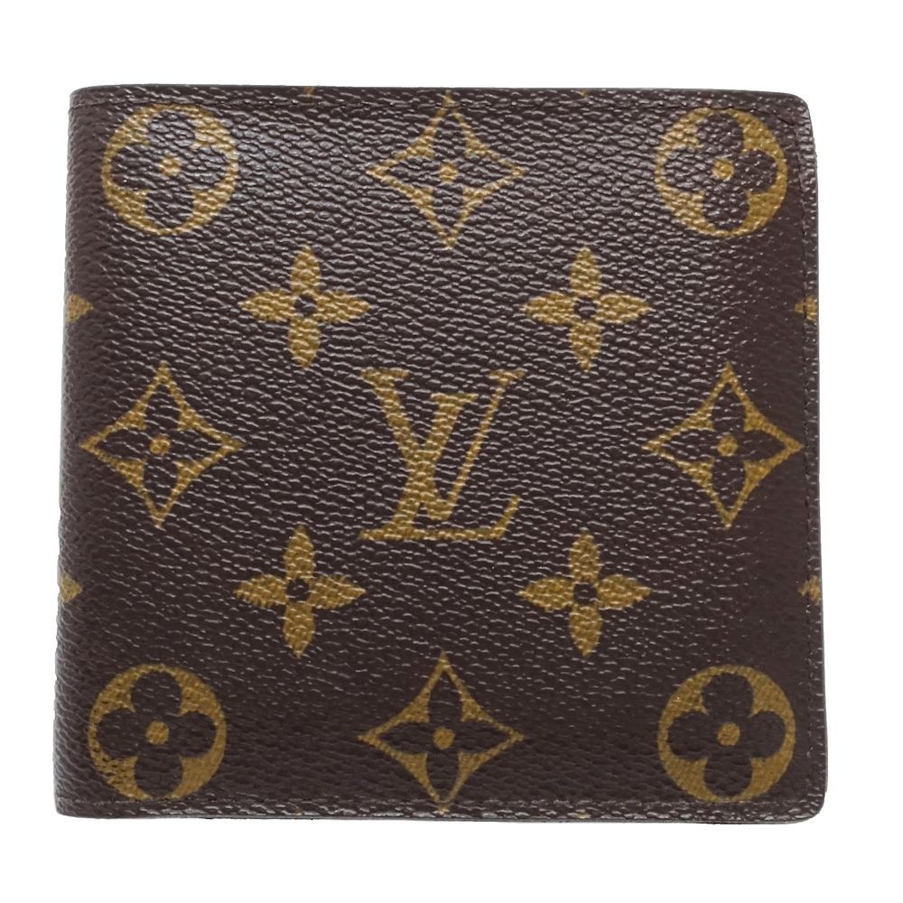 中古】LOUIS VUITTON ルイヴィトン モノグラム 二つ折り財布 M61675