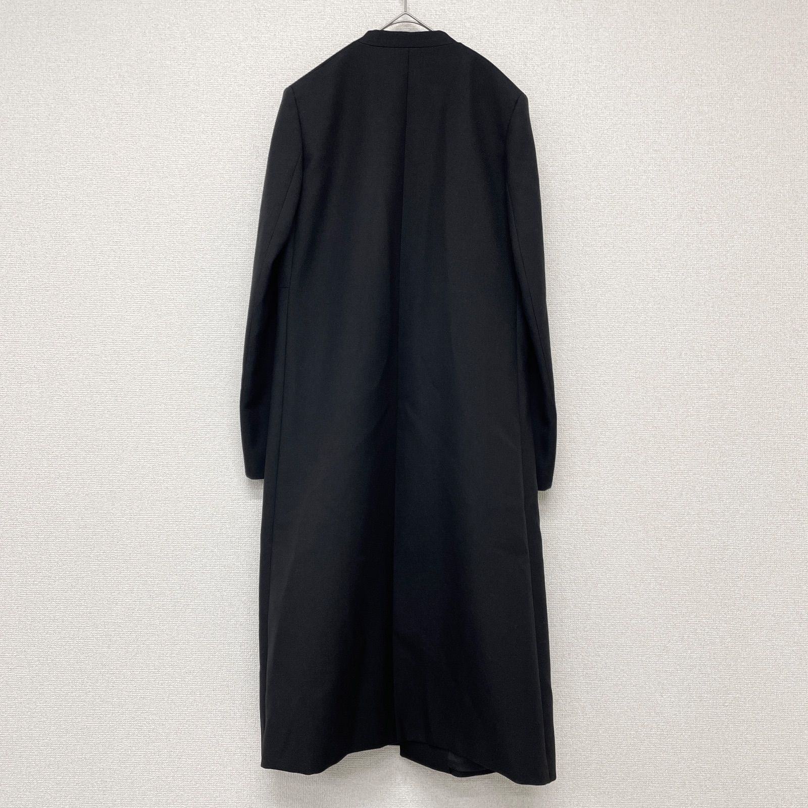 JIL SANDER ジルサンダー ロングコート ノーカラー ウール ブラック