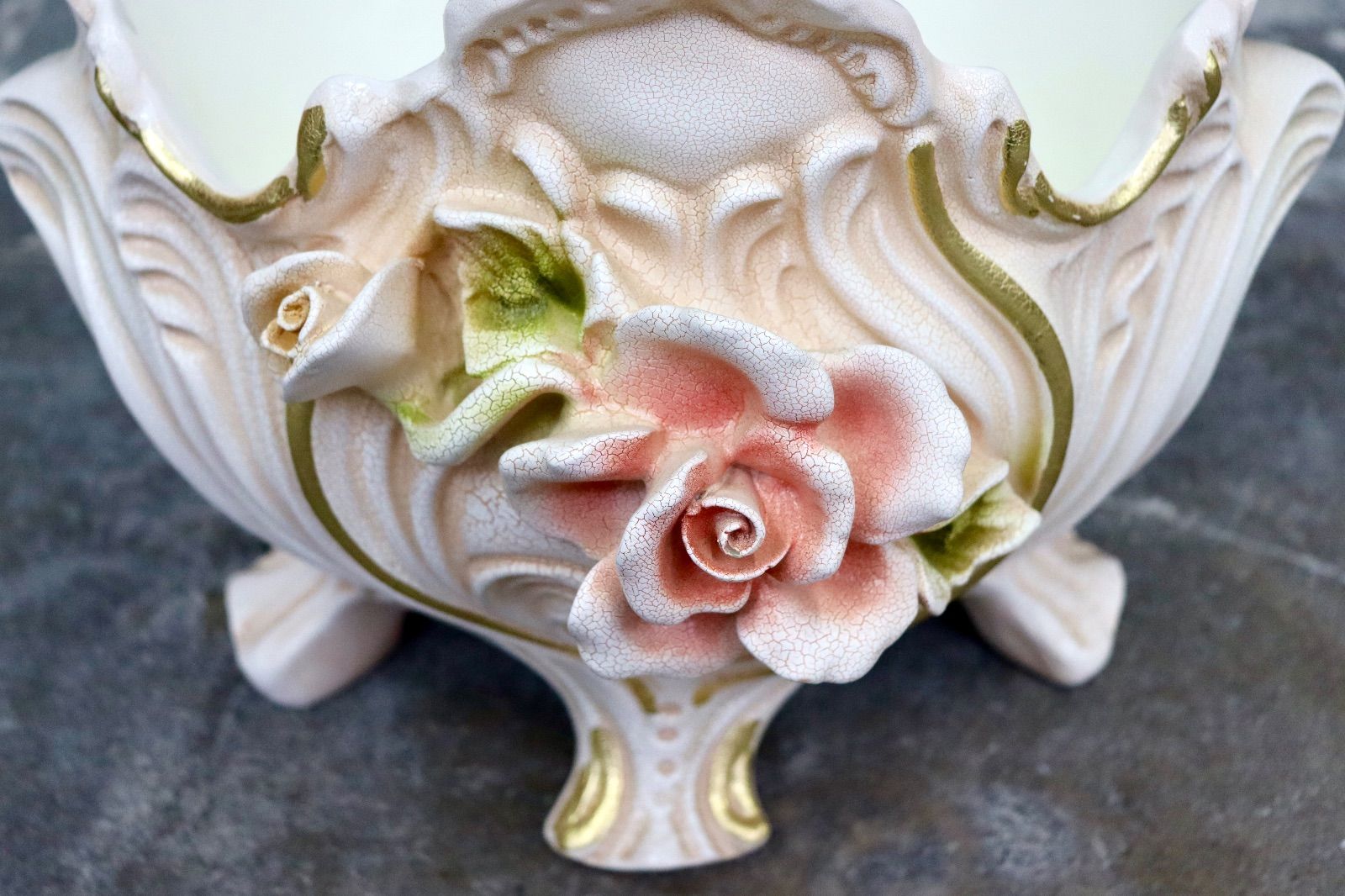 GMIS418C○花瓶 フラワーベース 陶器 オブジェ 花器 ヨーロピアン