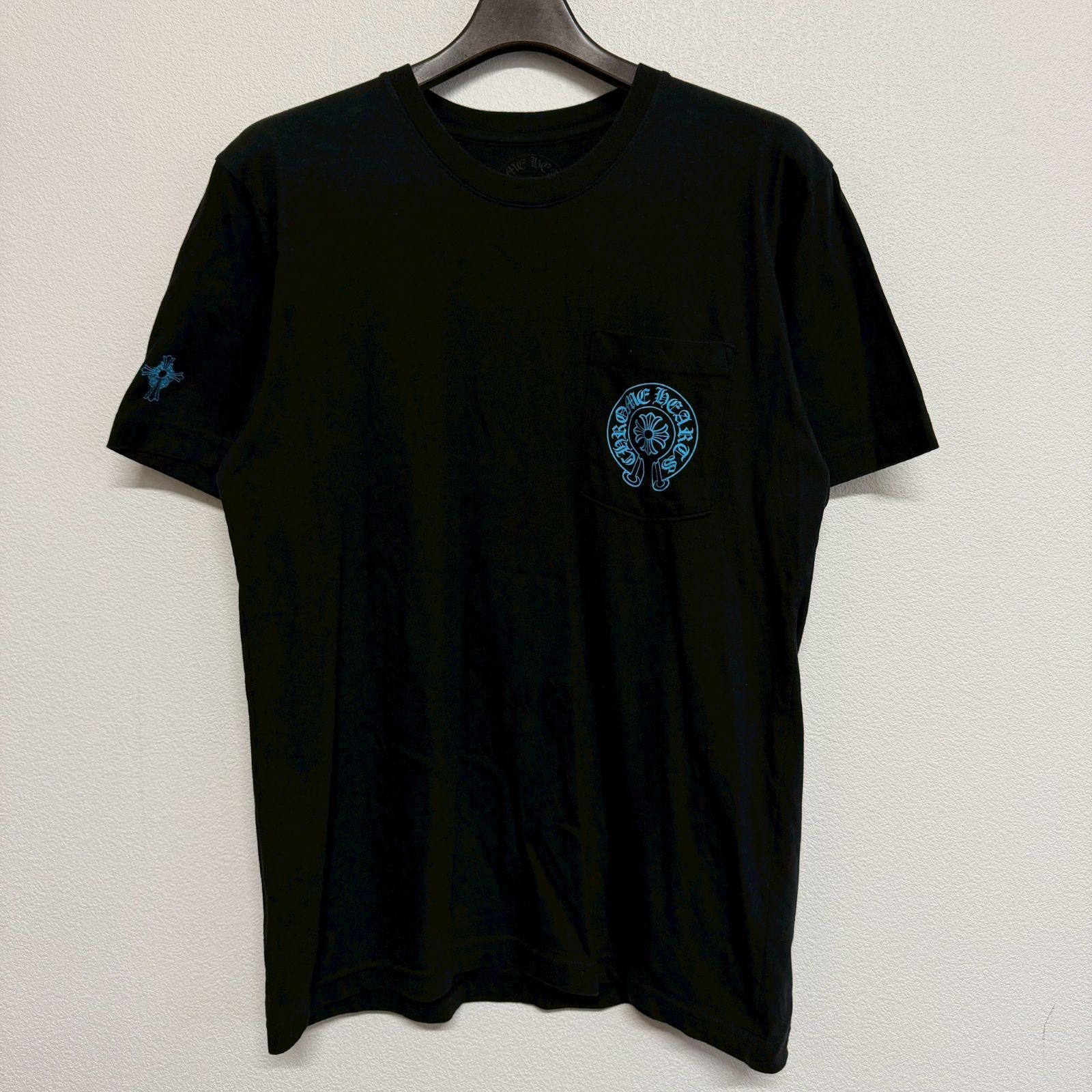 CHROME HEARTS クロムハーツ トリプルクロス ロゴ プリント 黒