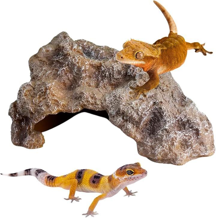 ideamall 爬虫類 シェルター 隠れ家 亀 トカゲ ロックシェルター