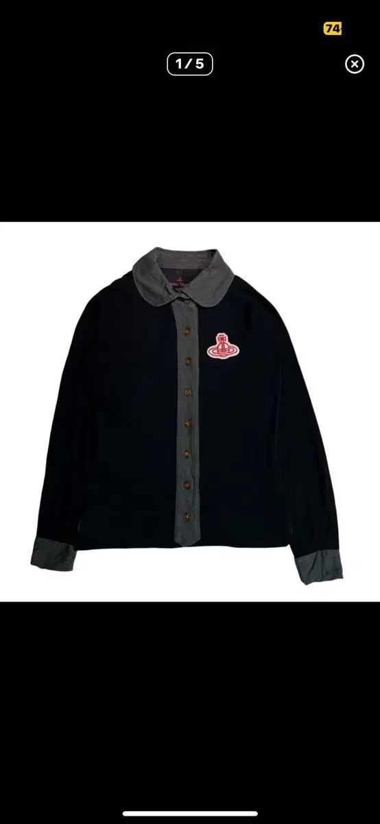 Vivienne Westwood ヴィヴィアン ウエストウッド レッドレーベル 둥근KARA カラ シャツジャケット ブラック