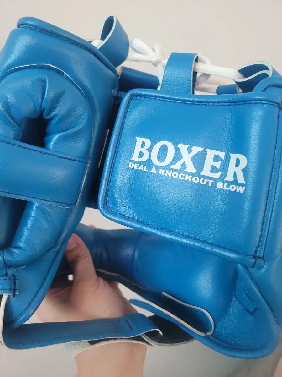 BOXER ボクシング ヘッドギア 青 旧モデル - メルカリ