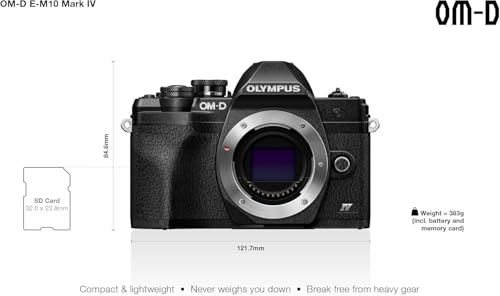 OLYMPUS ミラーレス一眼カメラ OM D E M 10 MarkIVボディー ブラックmm