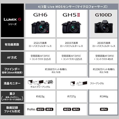 パナソニック 小型 軽量ミラーレス一眼カメラ ルミックス 標準ズームレンズキット ブラック DC G 100 DK Kmm