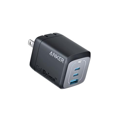 Anker Prime Wall Charger 67 W 3 ports GaN ブラック PD対応 PSE技術基準適合 折りたたみ式プラグ iPhone 17 Pro Max 他 シリーズ MacBmm