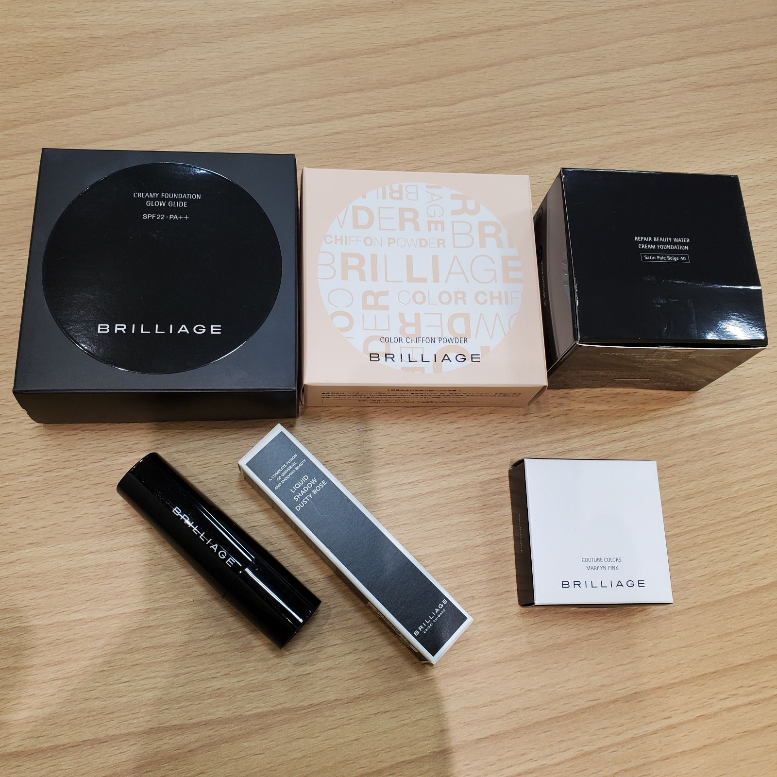 EL 6 ブリリアージュ コスメ 6点セット ファンデ パウダー リップ リキッドアイシャドウ チーク ♥品含む MK 11538