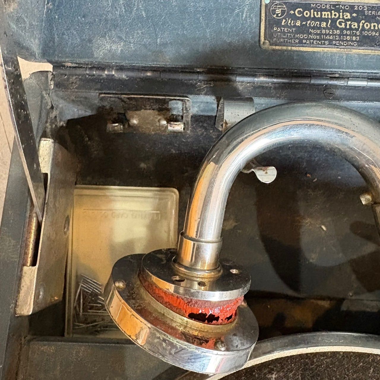 コロンビア 蓄音機】No.203 アンティーク ジャンク品 針あり - メルカリ