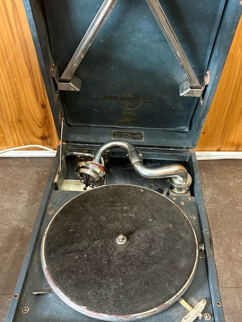 コロンビア 蓄音機】No.203 アンティーク ジャンク品 針あり - メルカリ
