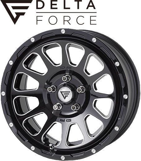 M s 三菱 デリカ D 5 後期用 2019 2 DELTA FORCE OVAL 16インチ ホイール 1本 ブラックマシニング 16 x 7 0 J 35 114 3 デルタフォース オーバル 社外 パーツ 部品 足回り アルミ