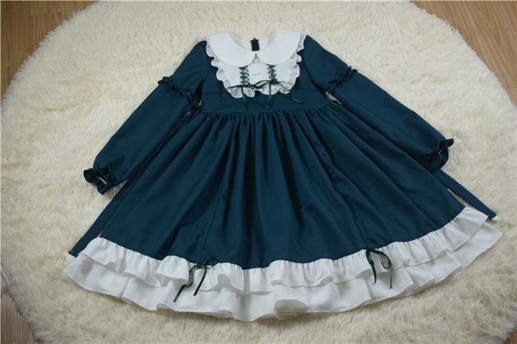 ロリータ ワンピース レディース 全3色 文化祭 学園祭 衣装 M L 春秋