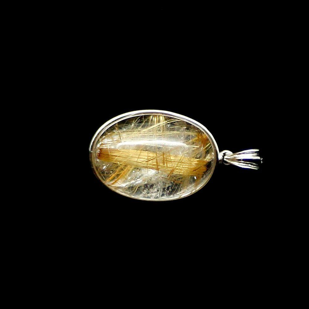  金運 仕事運 ルチルクォーツ ネックレス トップ 天然石 ゴールドルチル 約5 g パワーストーン お守り メンズ レディース GHR NT 5 プレゼント 贈り物 京海堂 天然石の卸 京の蔵 ネックレス ペンダント アクセサリー