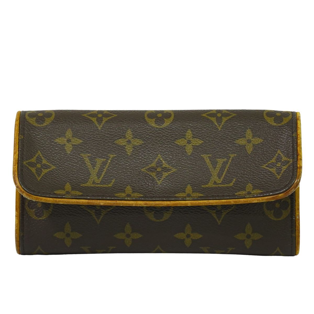 ルイヴィトン LOUIS VUITTON LV ポシェットツイン PM モノグラム ポーチ 小物入れ ブラウン M 51854 ビトン バッグ
