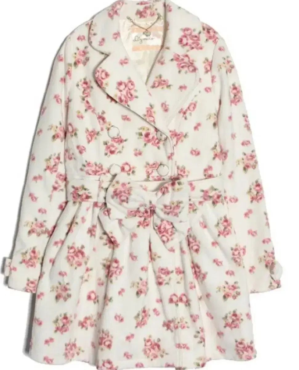 レア⭐️リズメロ⭐️花柄⭐️コート⭐️リボン⭐️M⭐️リズリサ‪⭐️マイメロ⭐️限定⭐️平成ギャル リズリサ リズメロ 姫ギャル リボン コート - メルカリ