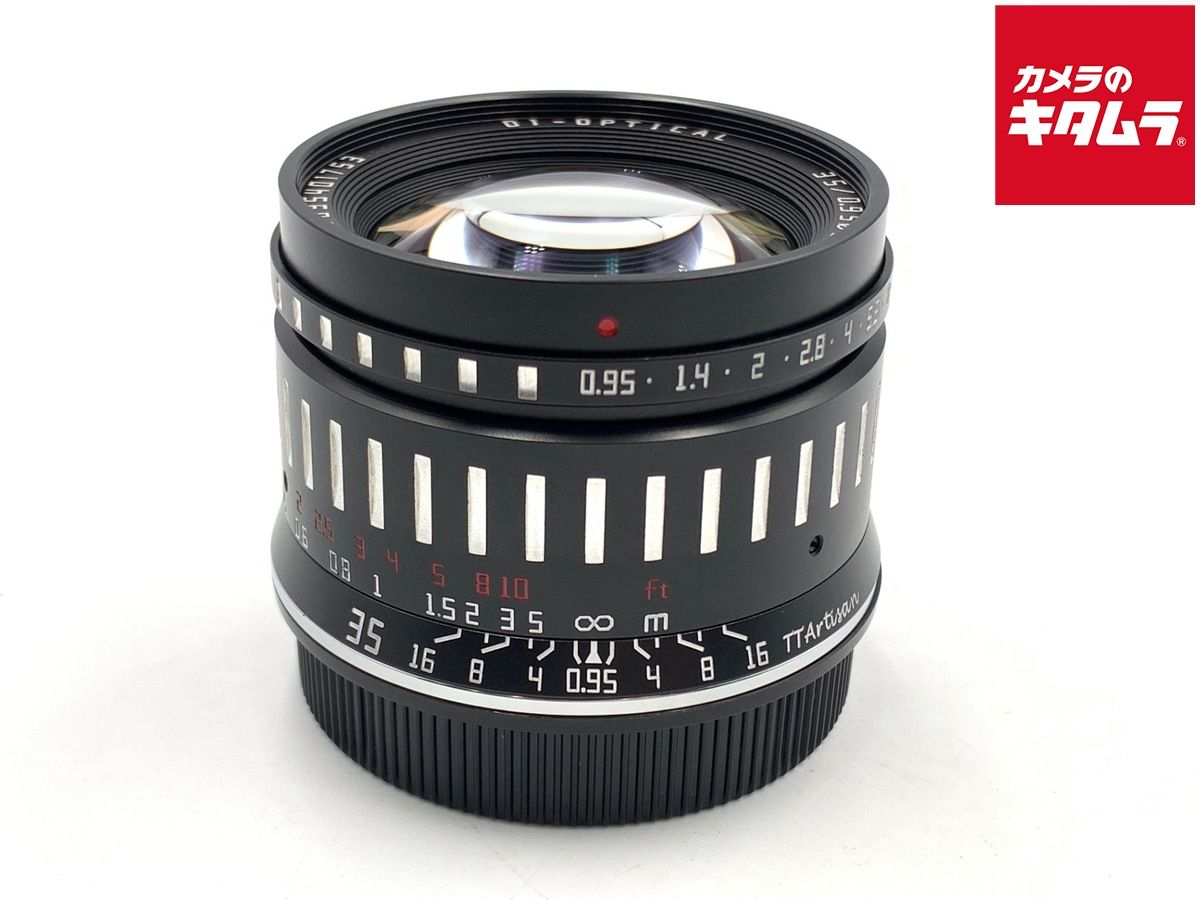 銘匠光学 TTArtisan 35 mm f 0 95 C Lマウント用 APS ブラック シルバー
