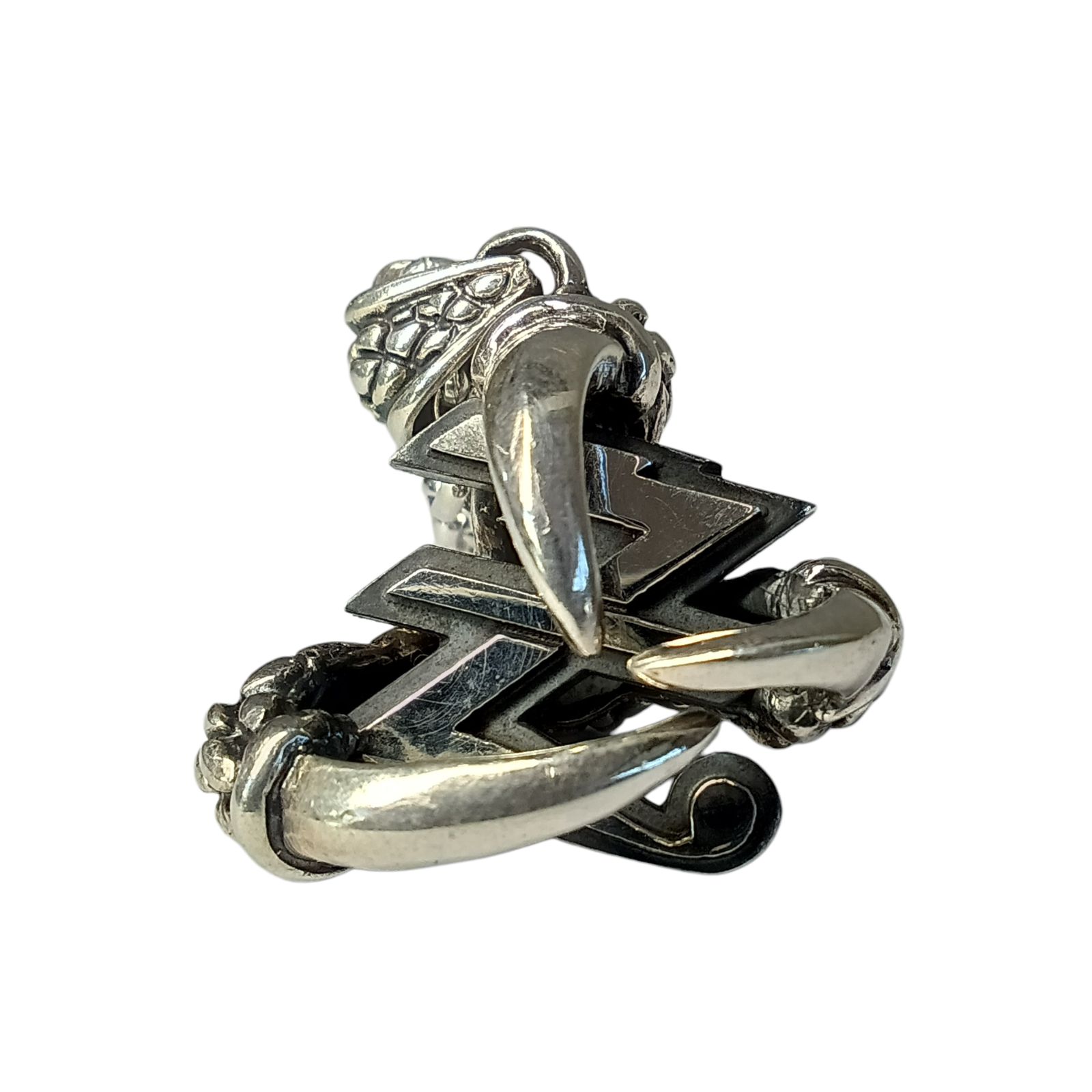 リユース 矢沢永吉 祝 紅白特別枠出場 ドラゴンクローシルバーネックレス シルバー925 02