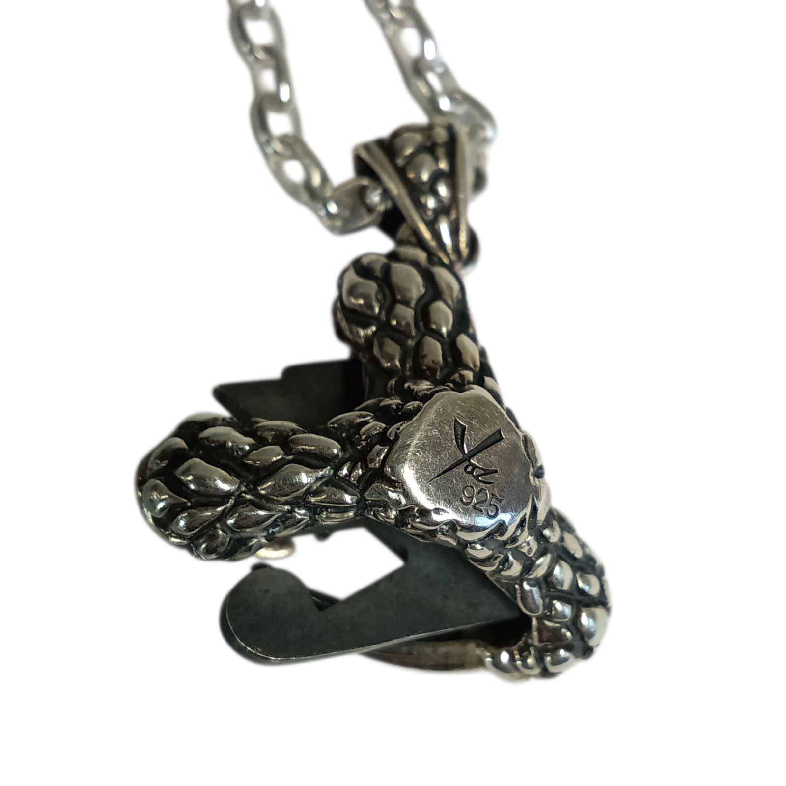  リユース 矢沢永吉 祝 紅白特別枠出場 ドラゴンクローシルバーネックレス シルバー925 02 ネックレス アクセサリー