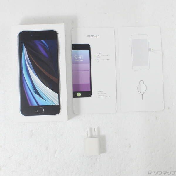 中古品〕 iPhone SE 第2世代 64GB ホワイト MX9T2J／A SIMフリー【371