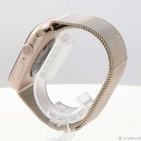 〔 品〕 Apple Watch Series 10 GPS 46 mm ローズゴールドアルミニウムケース ゴールドミラネーゼループ 377