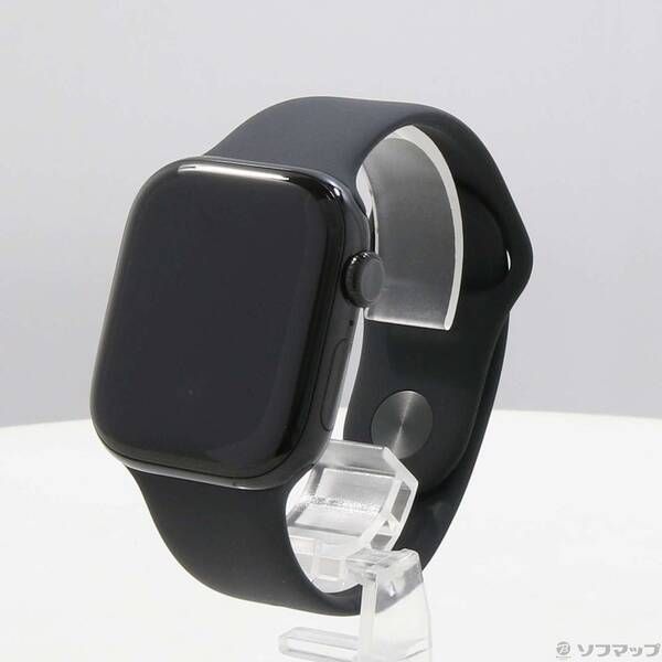 〔展示品〕 Apple Watch Series 10 GPS 42 mm ジェットブラックアルミニウムケース ブラックスポーツバンド 377