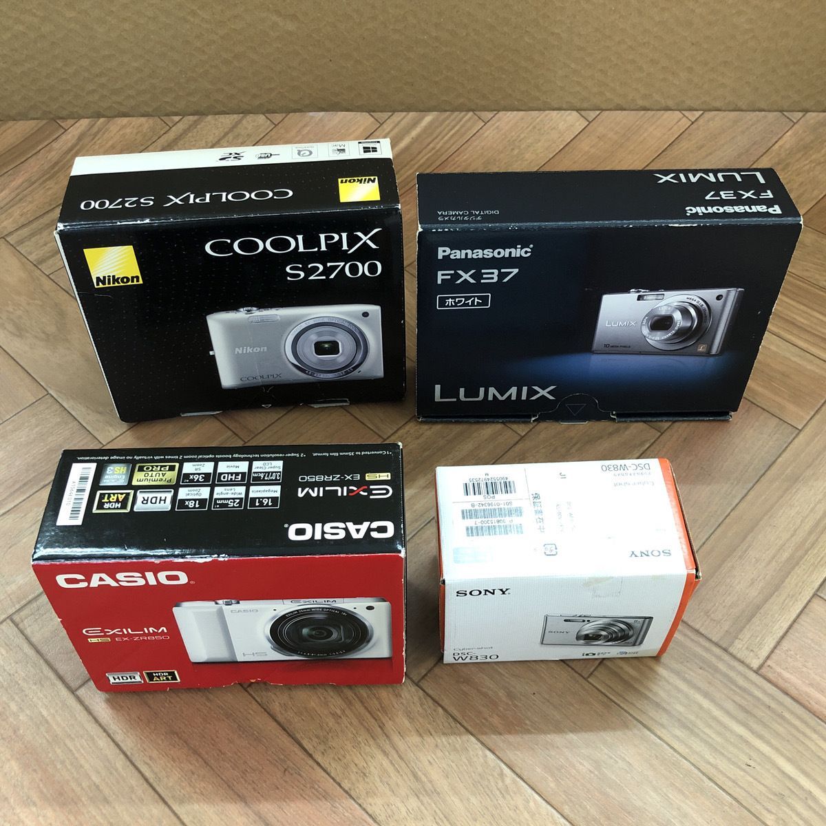 動作品4台コンデジ まとめ コンパクトデジタルカメラ 動作品 き 4台セット R 105