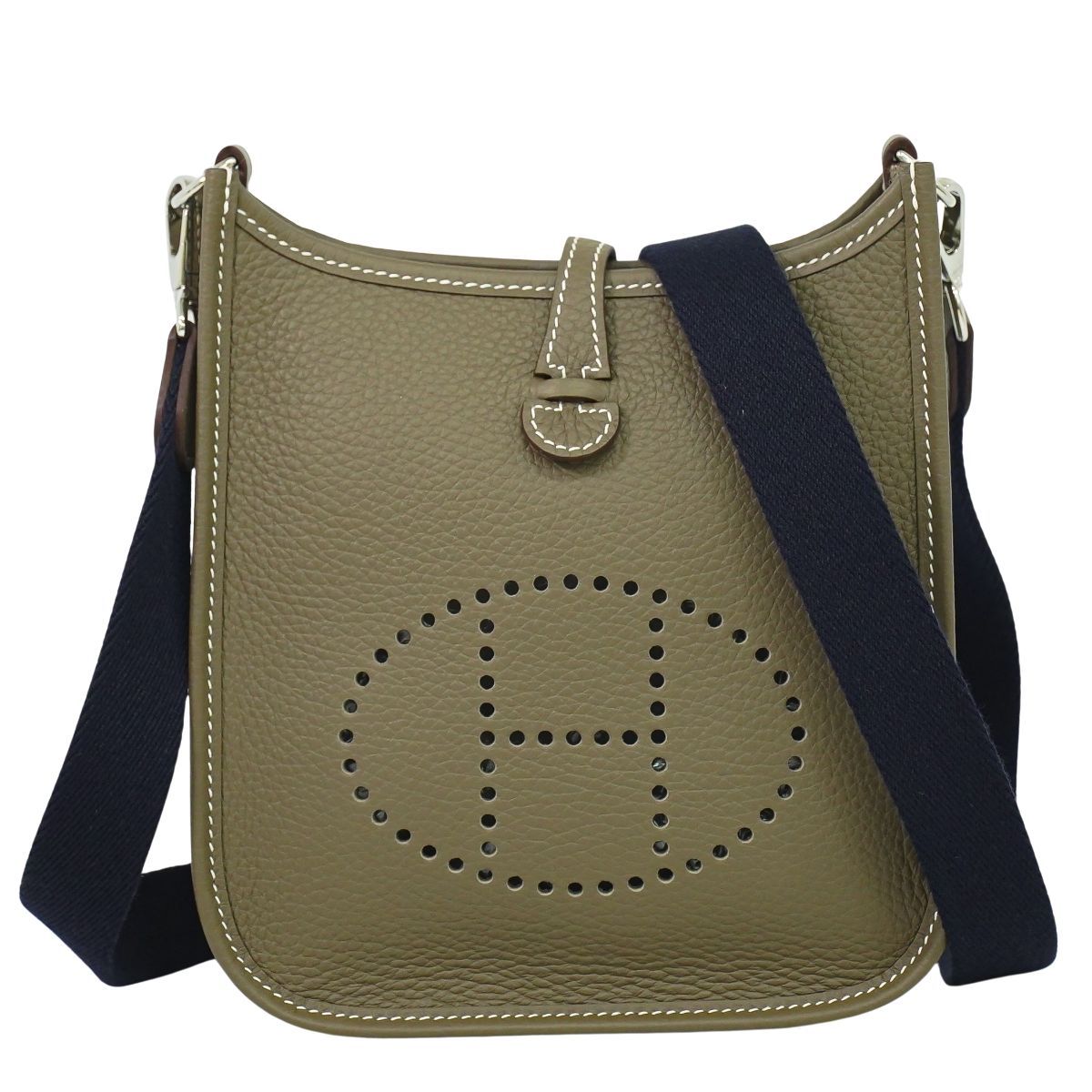 本物 エルメス HERMES エヴリン TPM トリヨンクレマンス レザー ショルダーバッグ ポシェット B刻 2023年 エトゥープ Evelyne バッグ 中古・ 本物 エルメス HERMES エヴリン TPM トリヨンクレマンス レザー