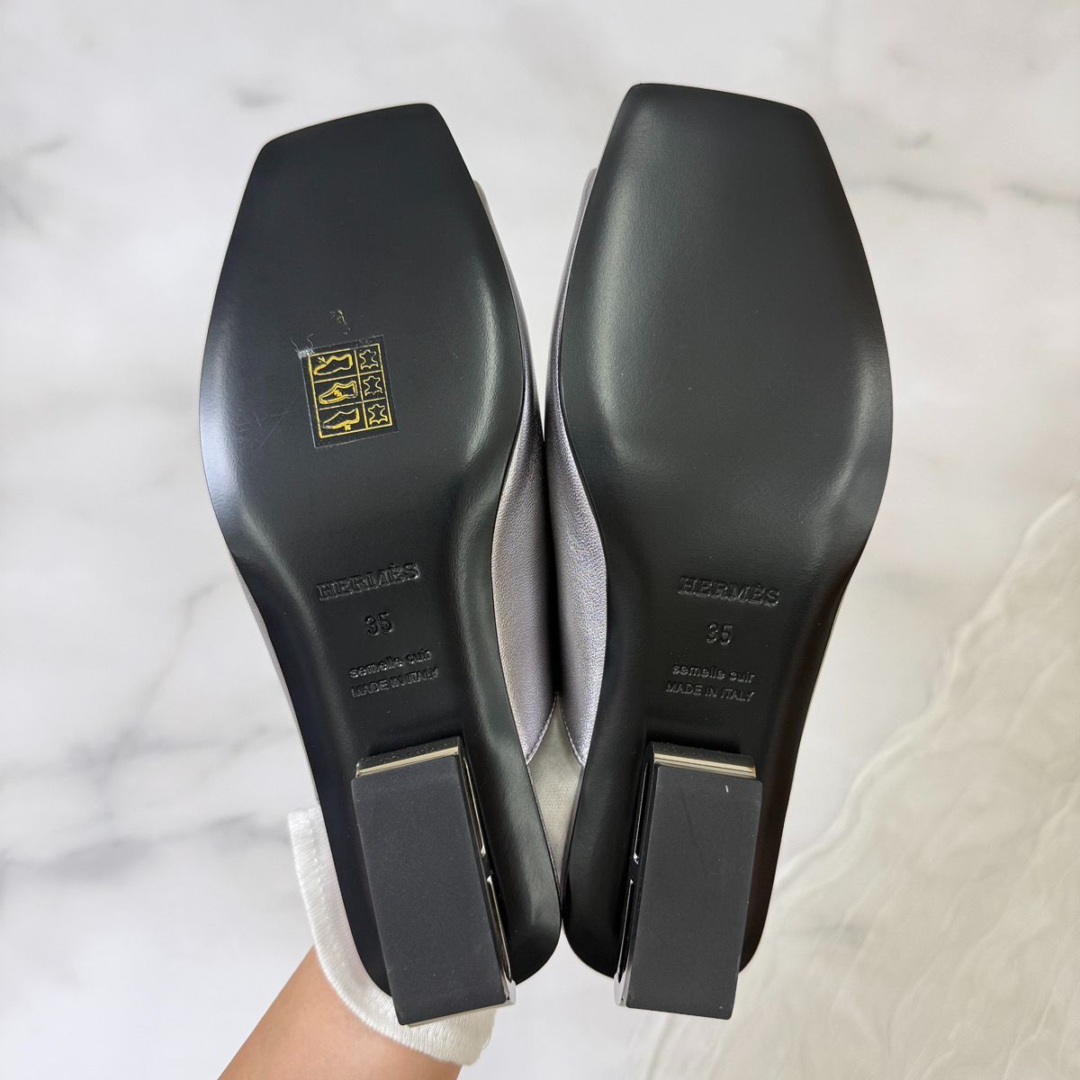 鑑定済み【 新品未使用 】エルメス 《 アイドル 》 35 ( 22.5cm程度