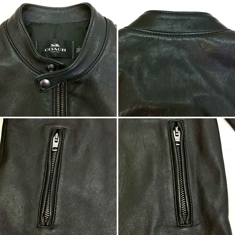 01w-5816 コーチ COACH シングル ライダース レザージャケット F33779