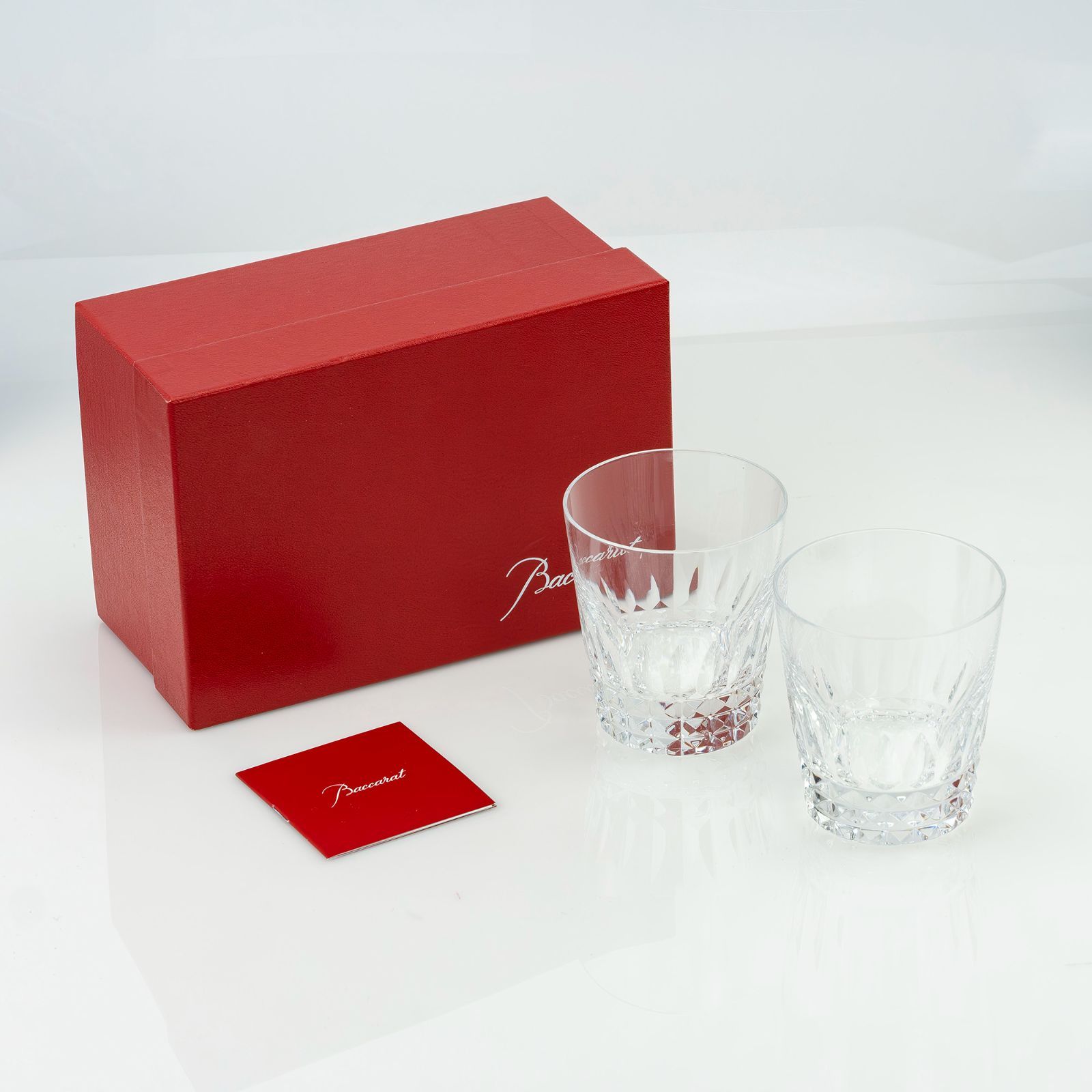 バカラ Baccarat ピカデリー オールドファッションドグラス ペア 箱 冊子付き クリスタル ロックグラス フランス製