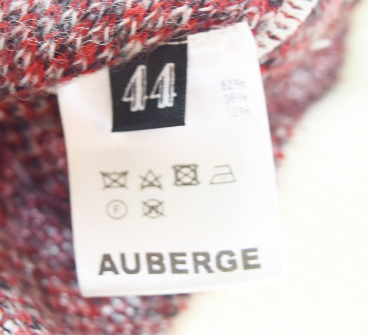 【値下げ】AUBERGE  アルパカ　カーディガン 44 AUBERGE オーベルジュ ブラウン アルパカ カーディガン 44