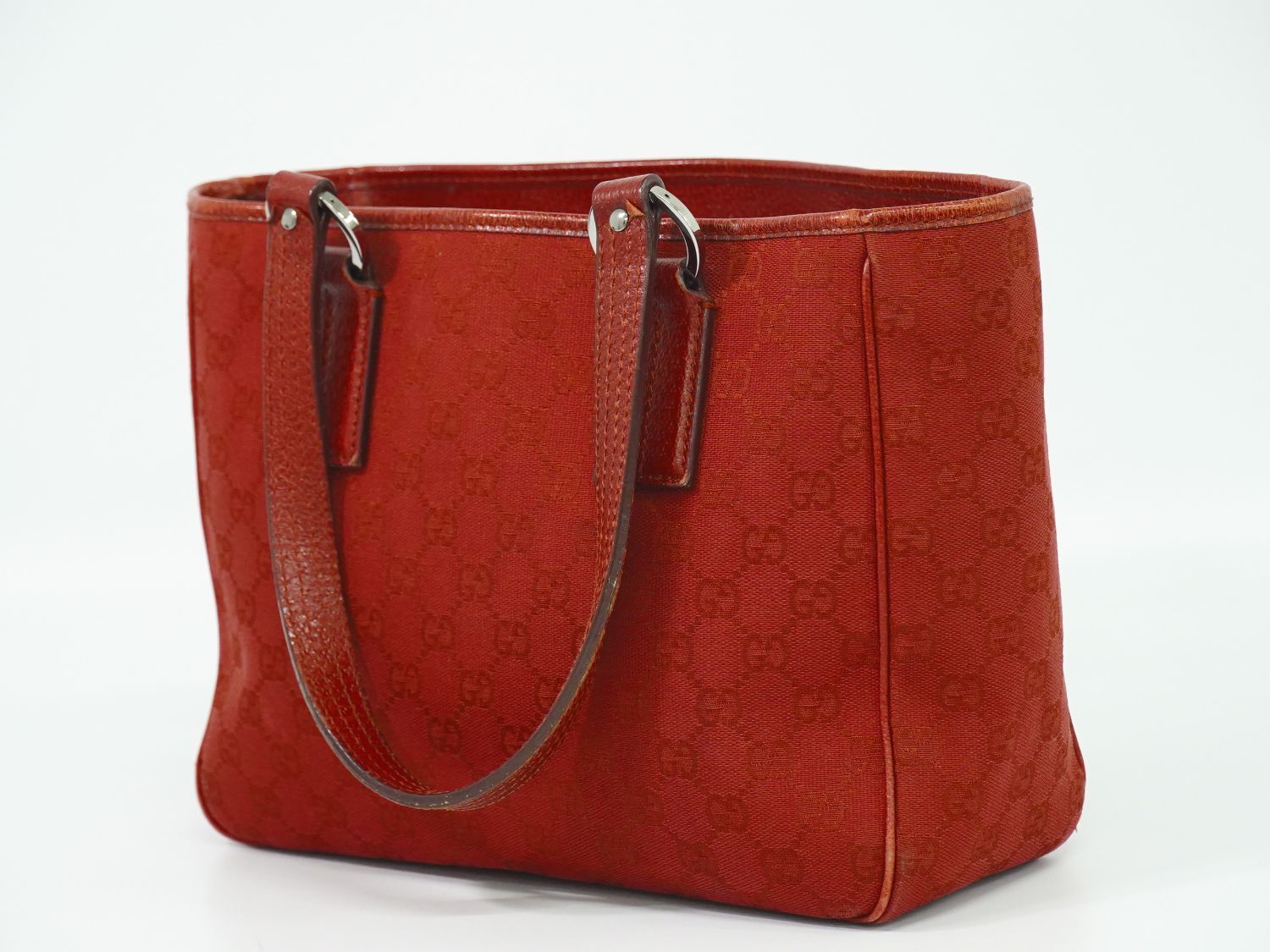 本物 グッチ GUCCI GGキャンバス ショルダーバッグ トートバッグ レッド 113019 バッグ 中古・ 本物 グッチ GUCCI GGキャンバス ショルダーバッグ トートバッグ