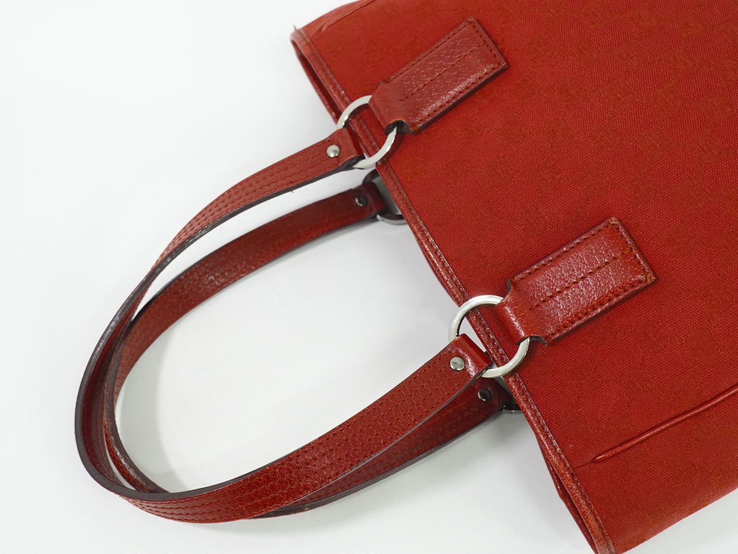 本物 グッチ GUCCI GGキャンバス ショルダーバッグ トートバッグ レッド 113019 バッグ 中古・ 本物 グッチ GUCCI GGキャンバス ショルダーバッグ トートバッグ