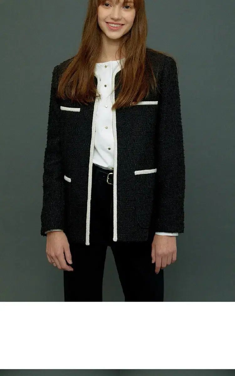 ユアネームヒア ツイードジャケット ミンジョン ブラック ラウンド ver ユネミ