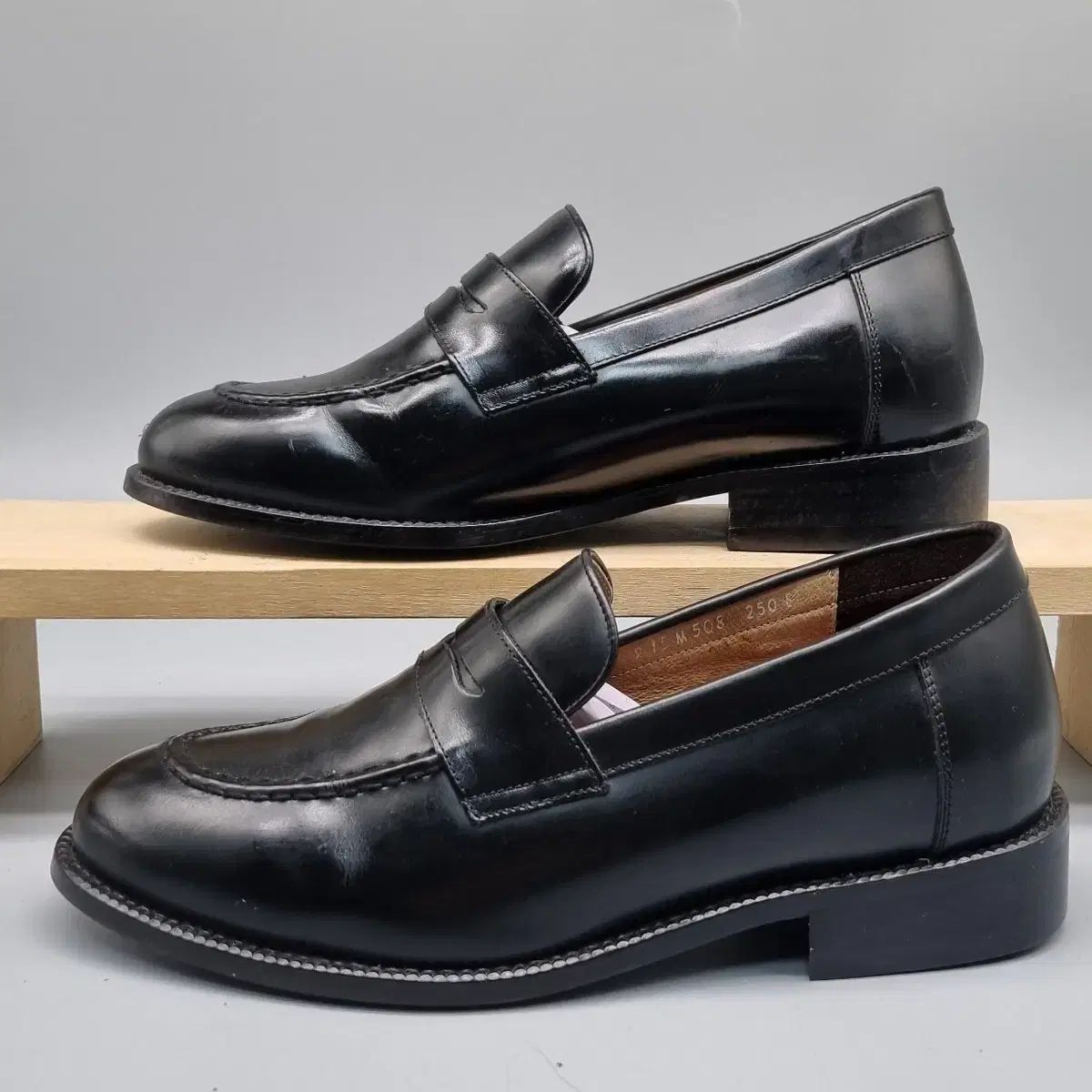 MOVE メンズ ペニーローファー 250 4 cmヒール